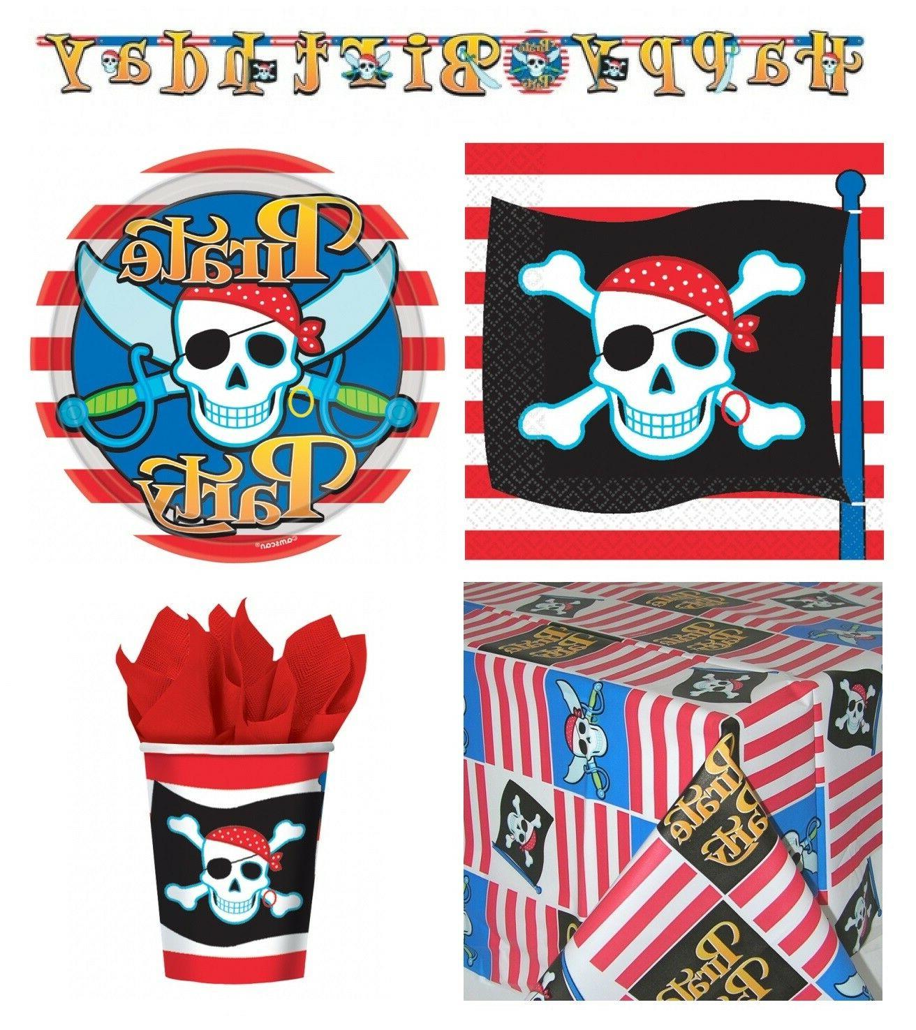 fete pirates anniversaire gamme vaisselle bandeaux ballons