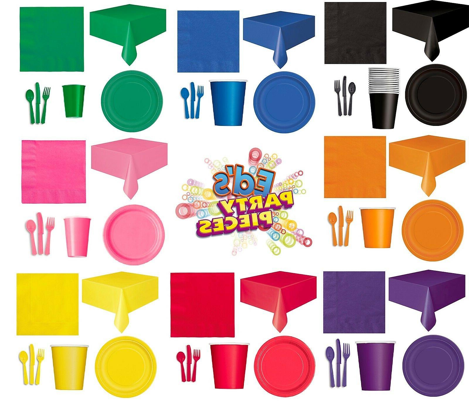 fete vaisselle plaques tasses serviette nappes sacs