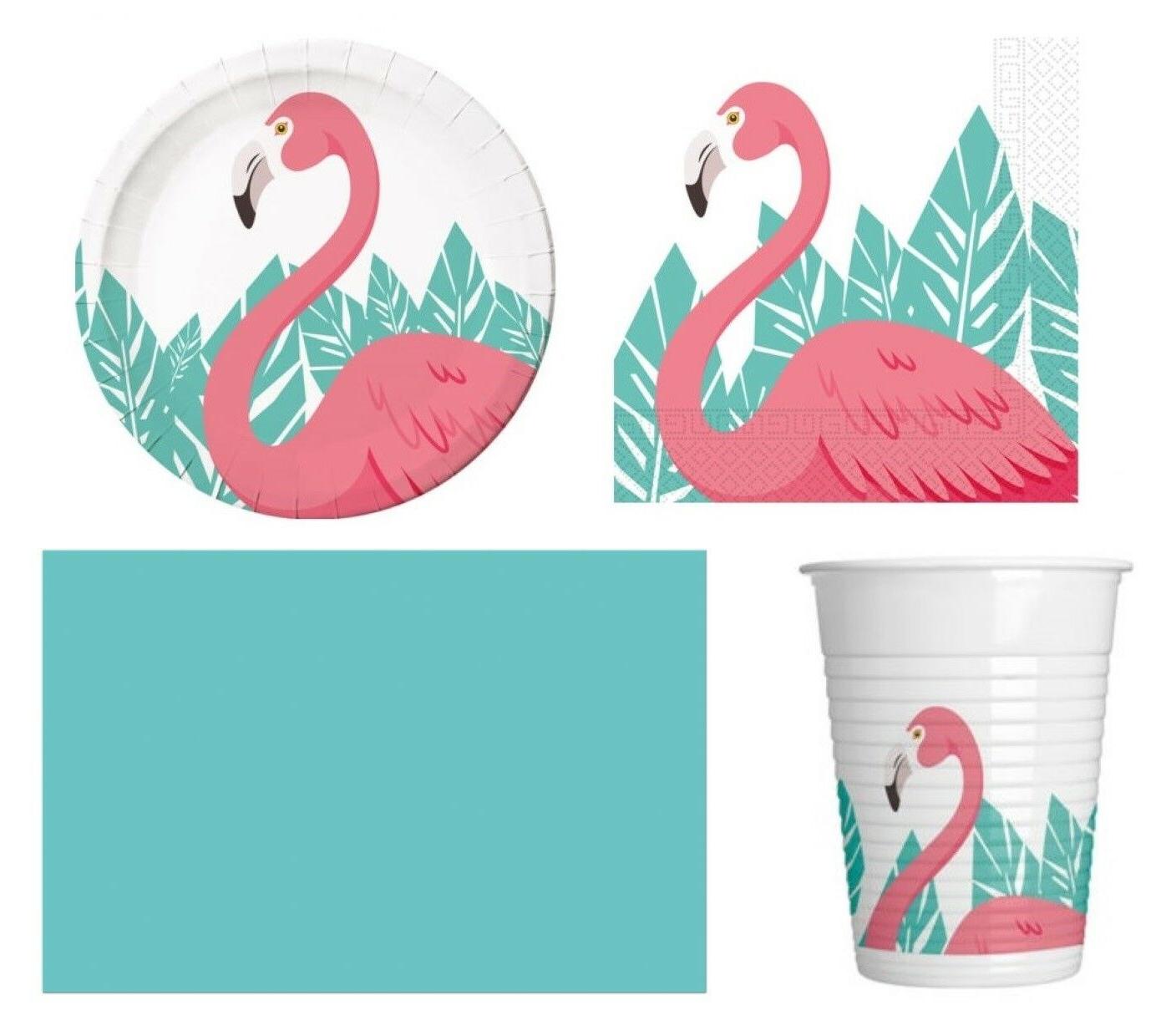 flamant rose anniversaire fete gamme vaisselle fournitures