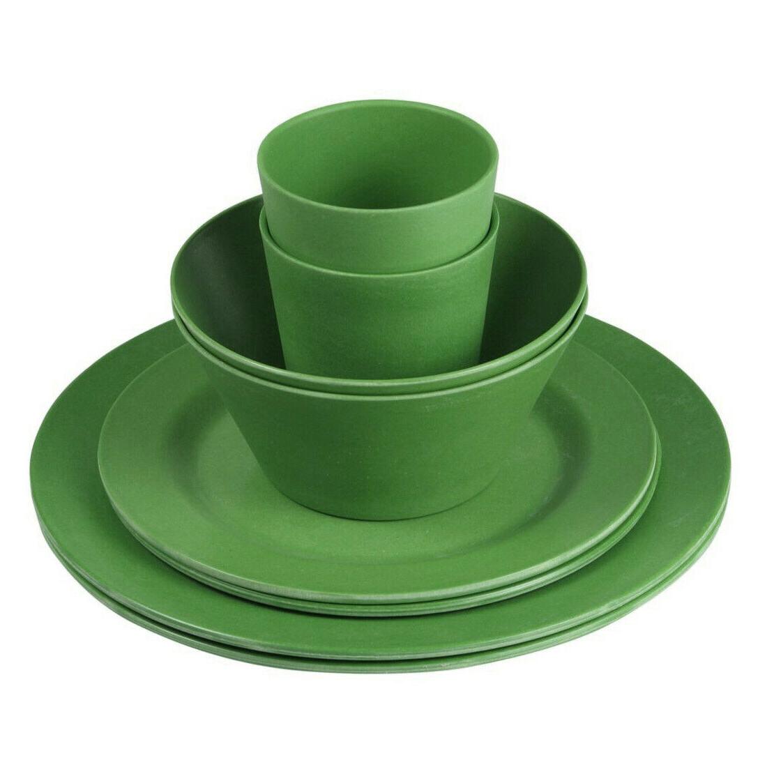 10t bamboo set forest ensemble de vaisselle