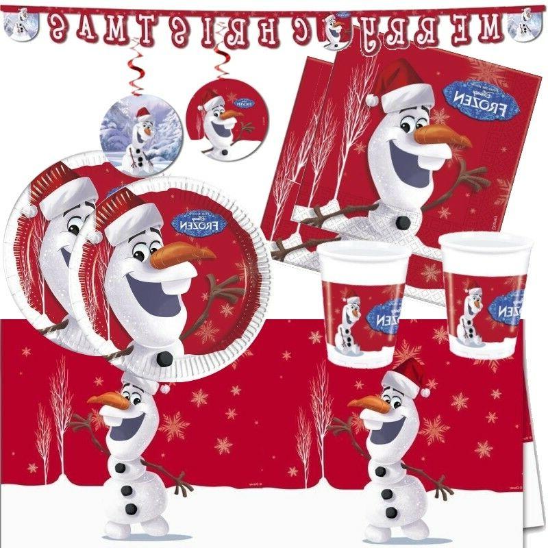 frozen olaf noel fete fournitures vaisselle tasses