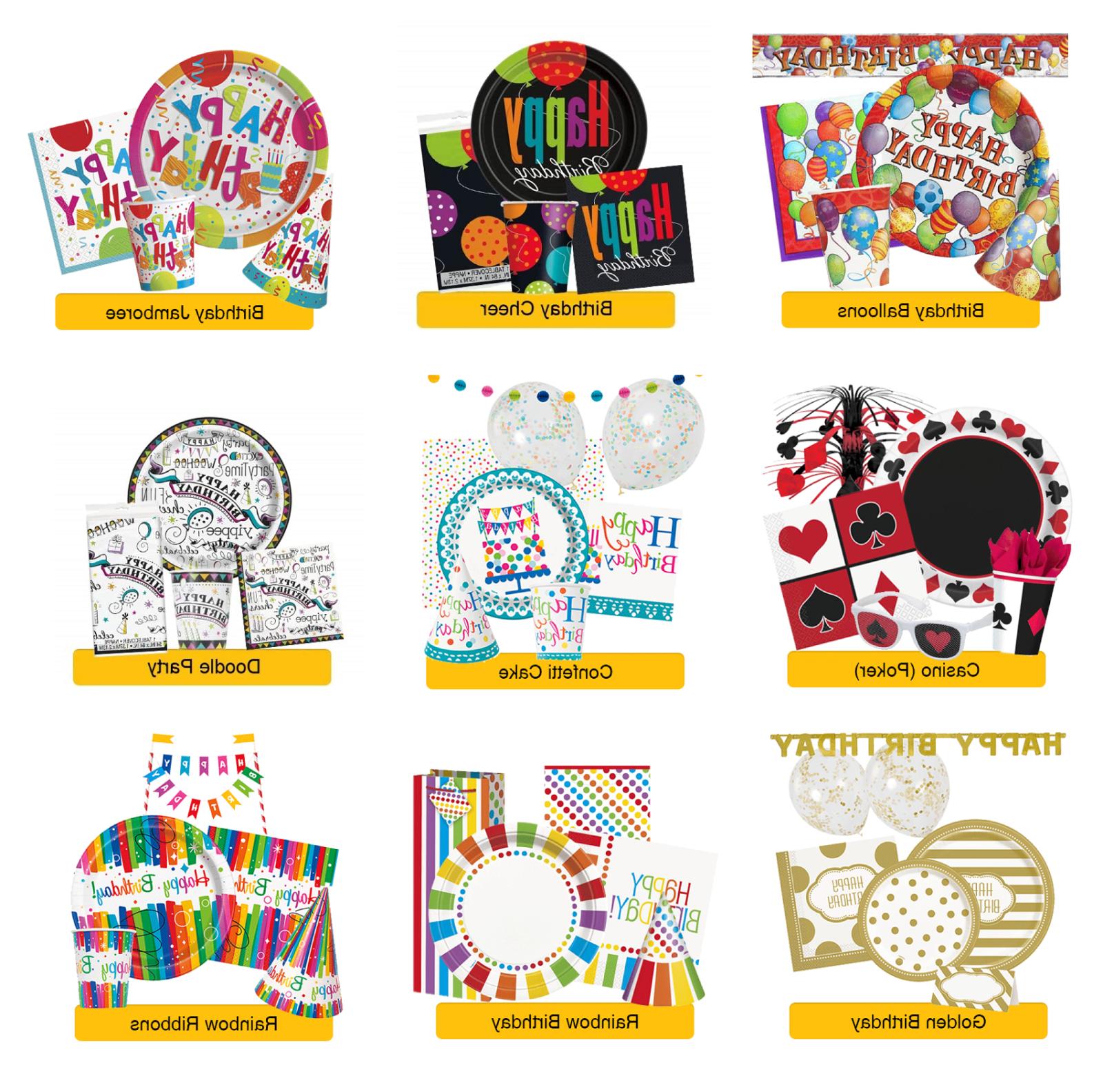 general anniversaire fete evenement gammes vaisselle bannier