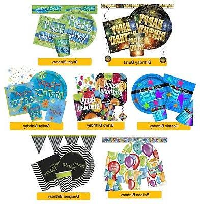 general anniversaire fete gammes vaisselle bandeaux ballons