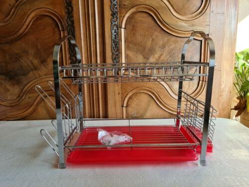 grand egouttoir a vaisselle et range couvert