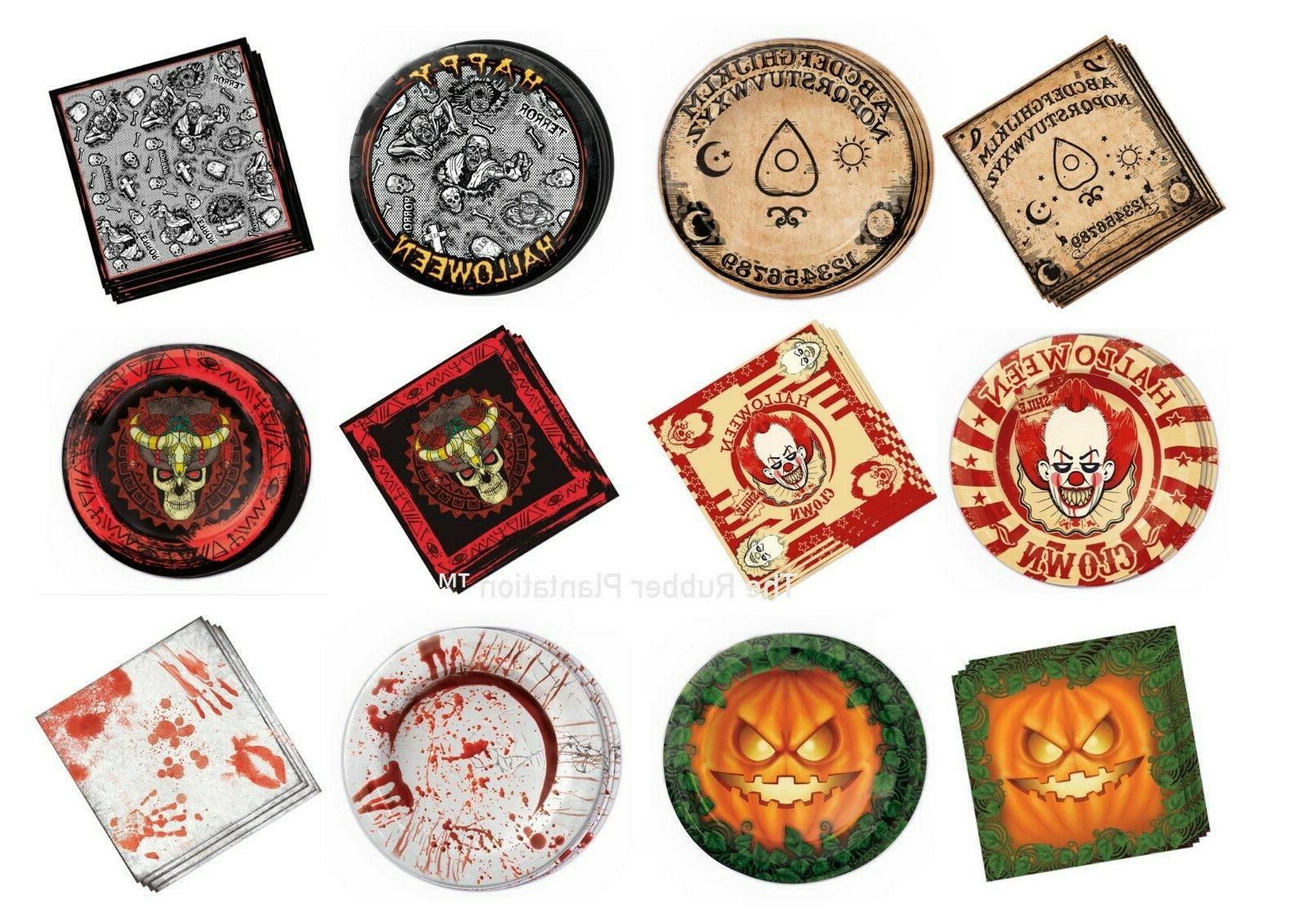 halloween fete serviette papier plaques vaisselle decoration
