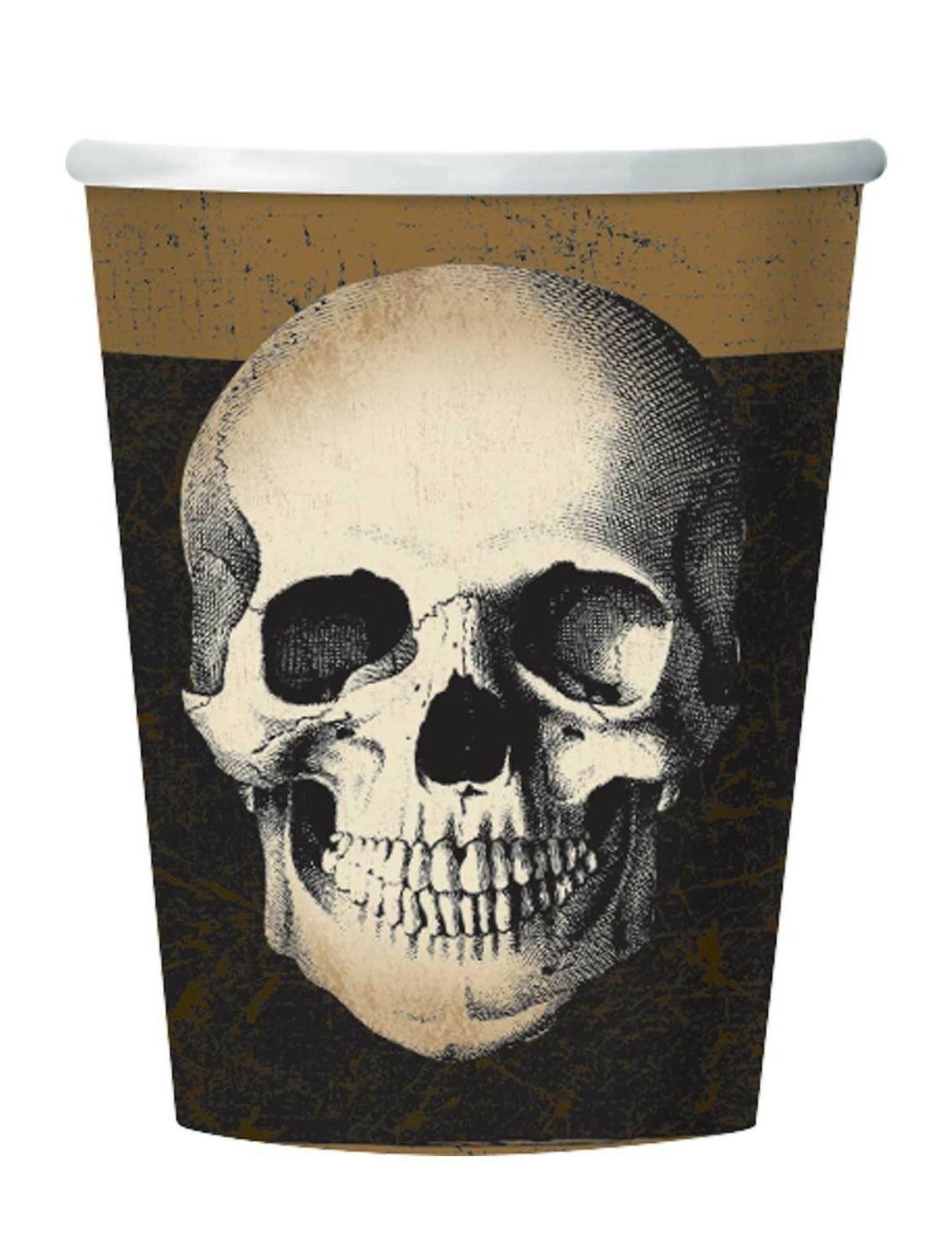 halloween fete vaisselle decorations effrayant crane squelet