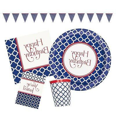 hamptons quadrilobe anniversaire vaisselle ballons et decora