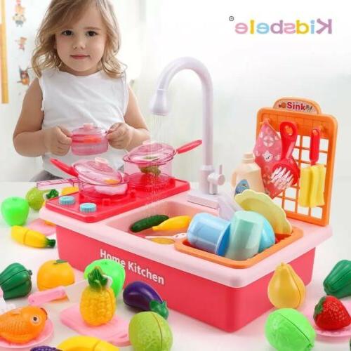 jouet mini cuisine plastique lave vaisselle enfants