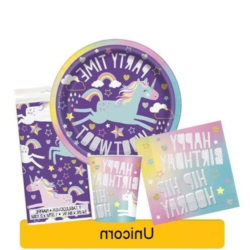 licorne anniversaire fete gamme vaisselle bandeaux ballons