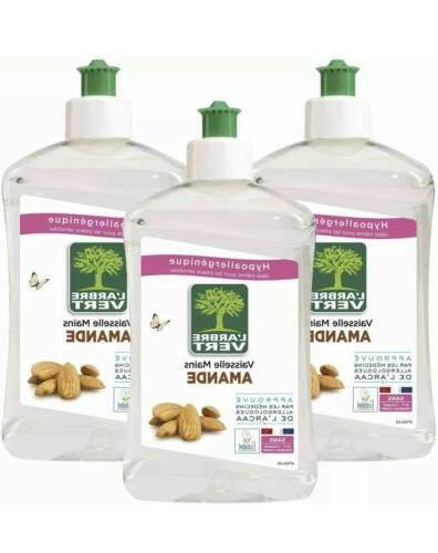 lot 3 l arbre vert liquide vaisselle