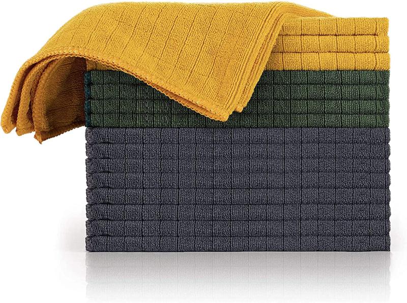 lot 8 torchons cuisine chiffon microfibre torchon