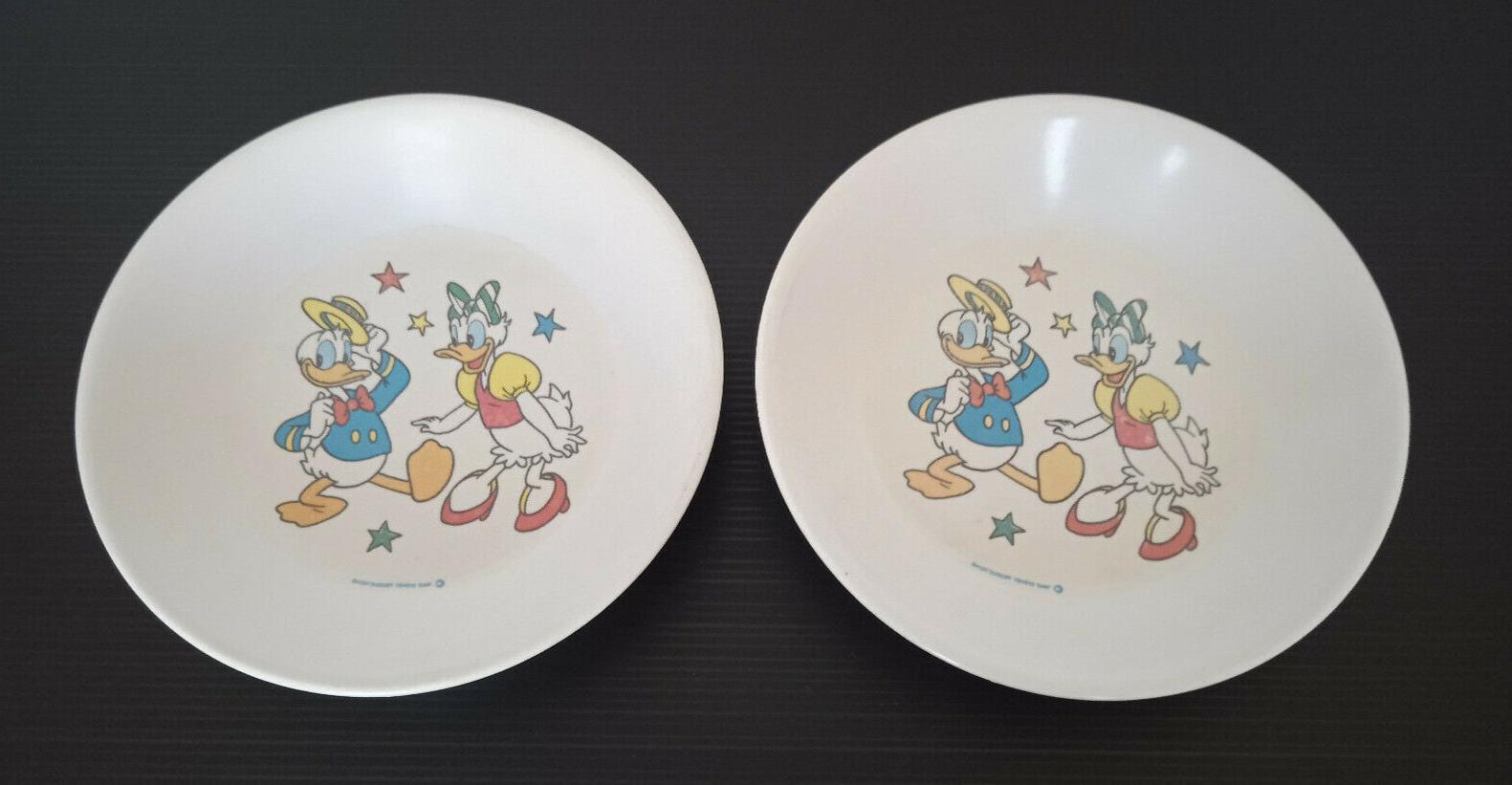 lot de 2 assiettes donald et daisy