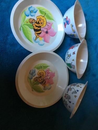 lot de vaisselle melamine maya labeille 1979