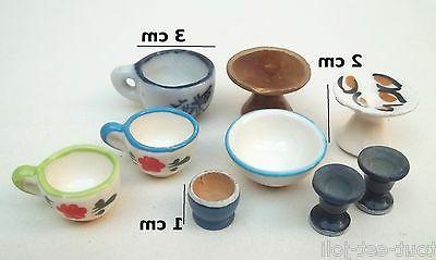 lot de vaisselle poteries miniatures diverses echelles