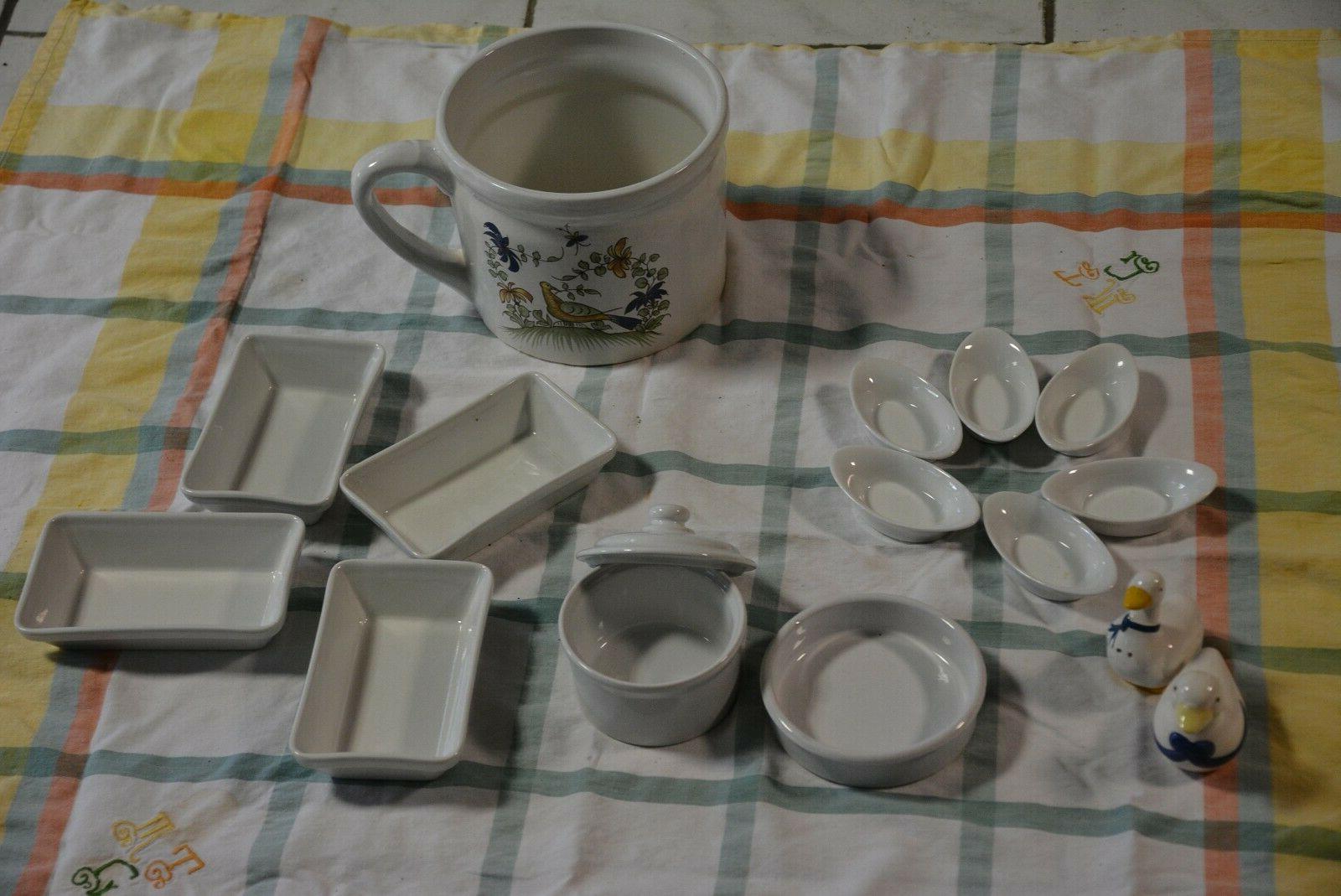 lot vaisselle faience blanche