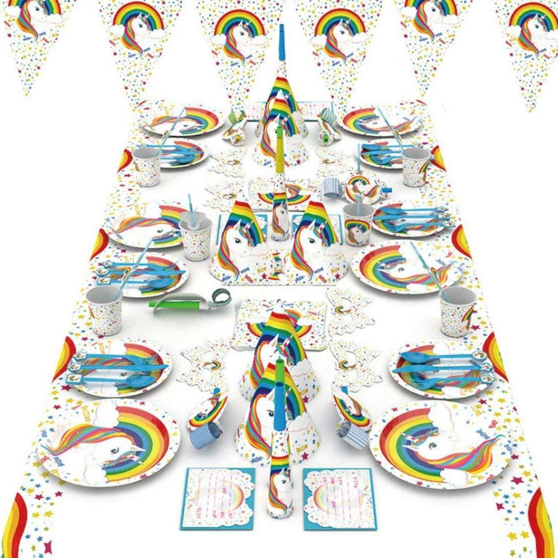 magique licorne anniversaire fete full kit vaisselle