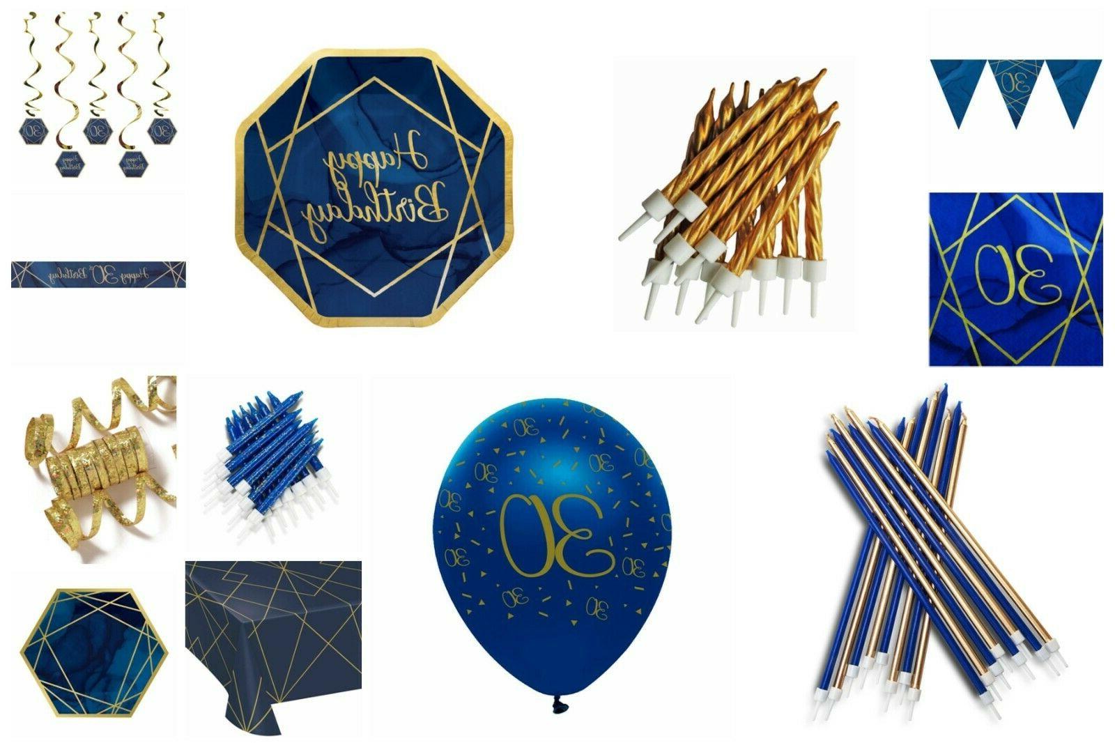 marine bleu et or male 30th anniversaire