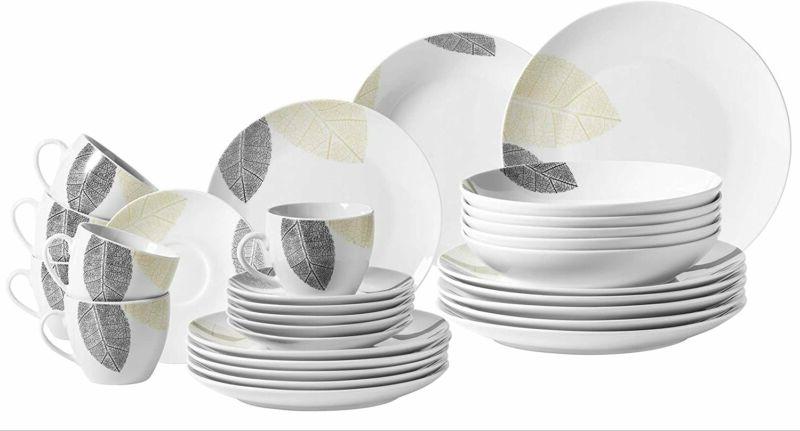 maser 931215 set de vaisselle decoree pour