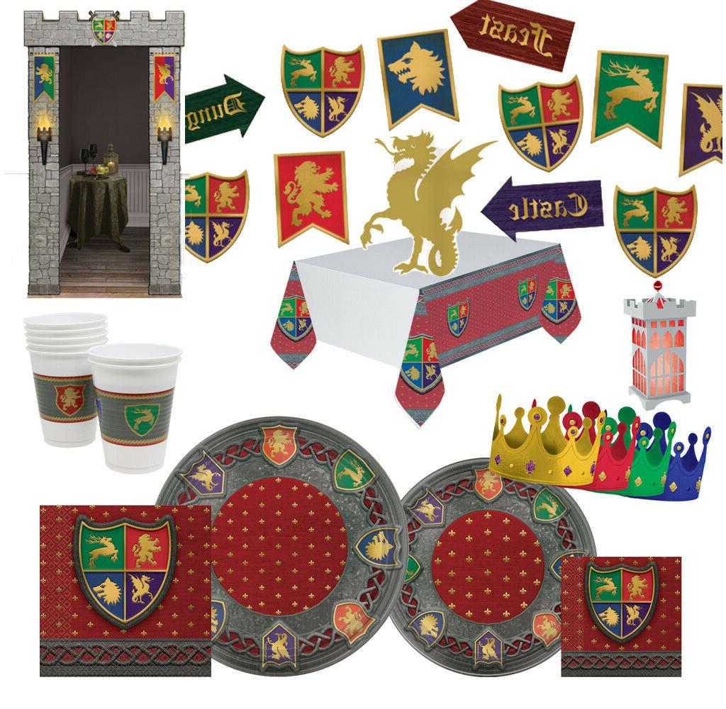 medieval metallique anniversaire fete gamme knights vaissell