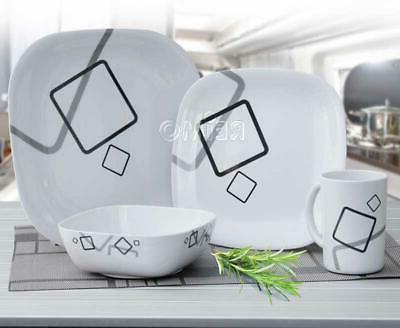 melamine ensemble de vaisselle 16 teilig pour
