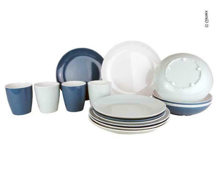 melamine lavande set vaisselle 4 personnes de
