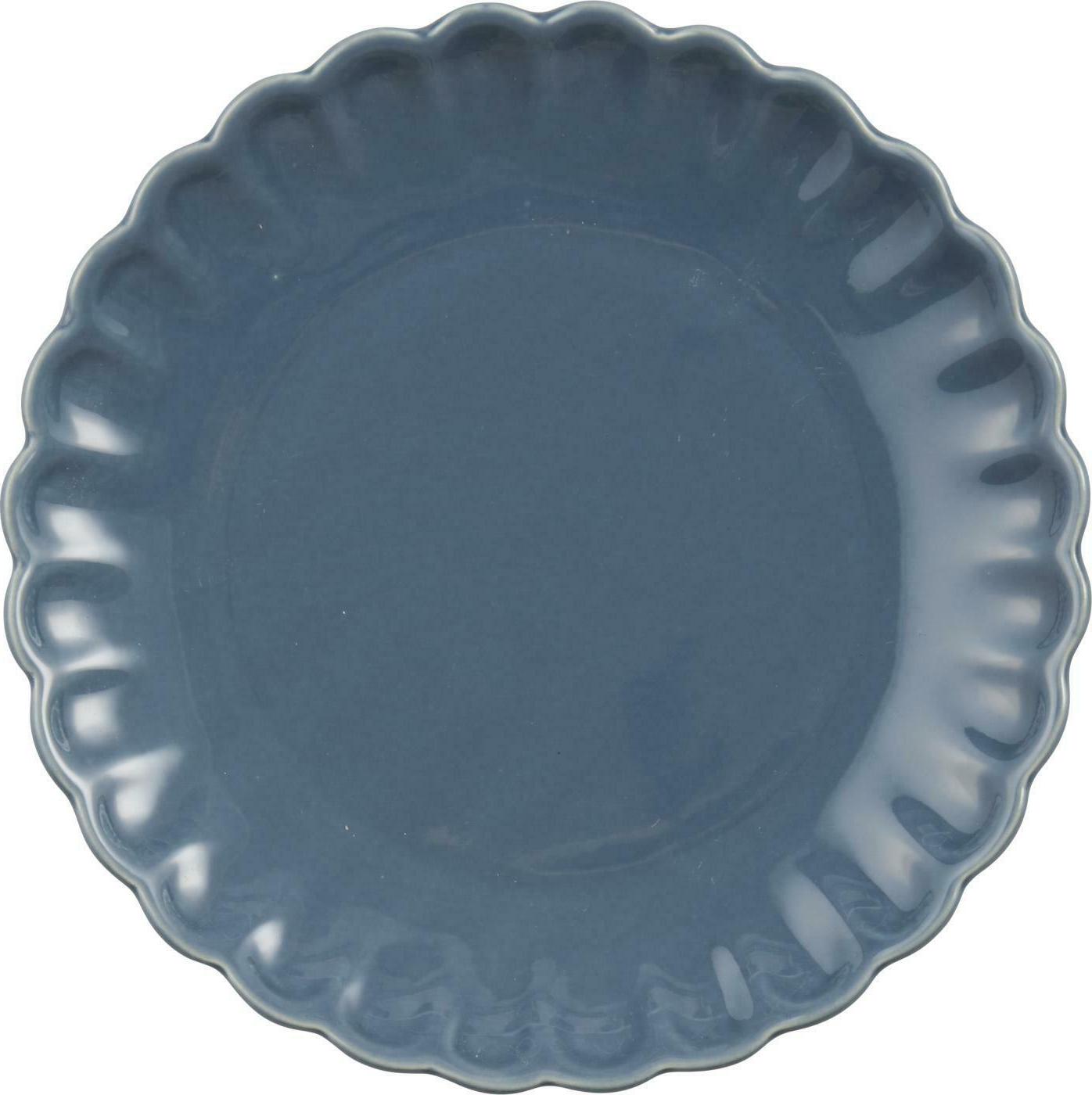 menthe assiettes cuisine bleu ceramique 21 cm