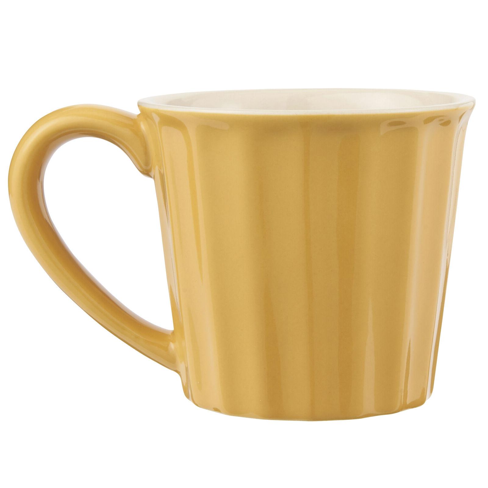 menthe gobelet jaune moutarde tasse ceramique vaisselle