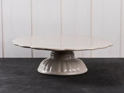 menthe plateau pour gateau beige ceramique assiette