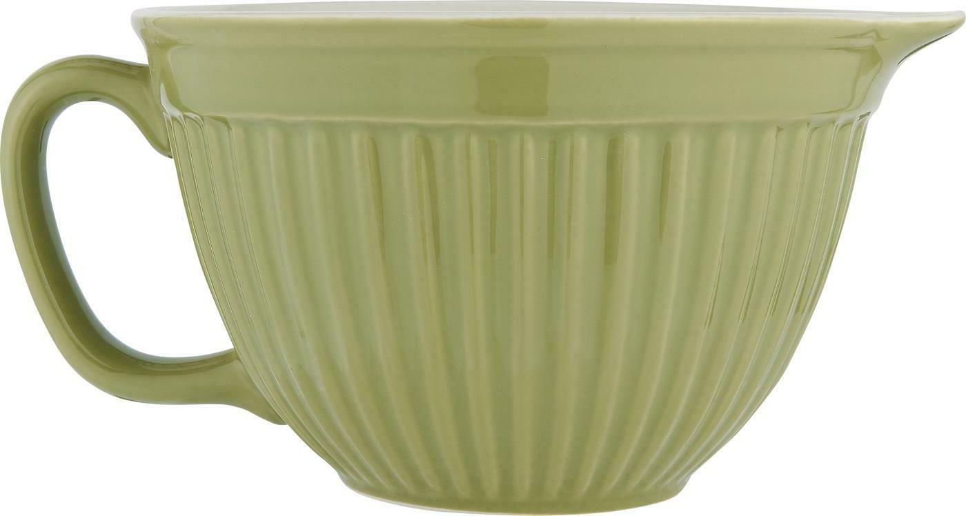 menthe saladier vert ceramique vaisselle herbe vert
