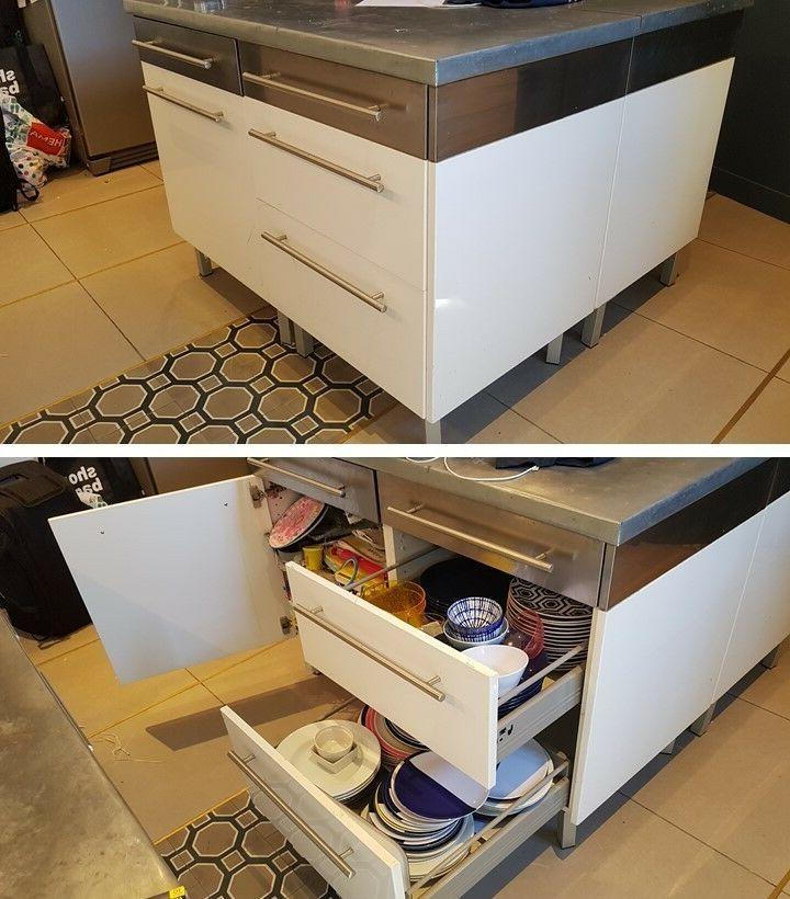 meubles de cuisine laque blanc lave vaisselle