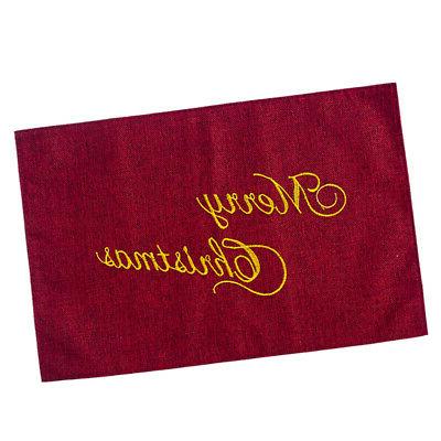 noel style table vaisselle tapis sous verre