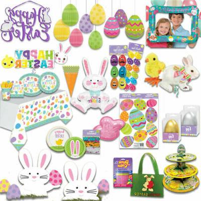 paques fete vaisselle lapin poussin decorations fournitures
