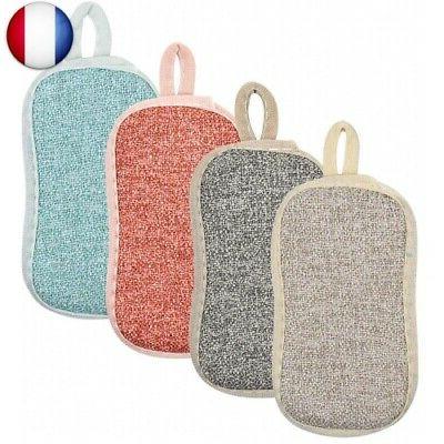 paquet de 4 eponges a vaisselle lavable
