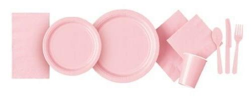 pastel rose vaisselle plaques tasses serviette nappes