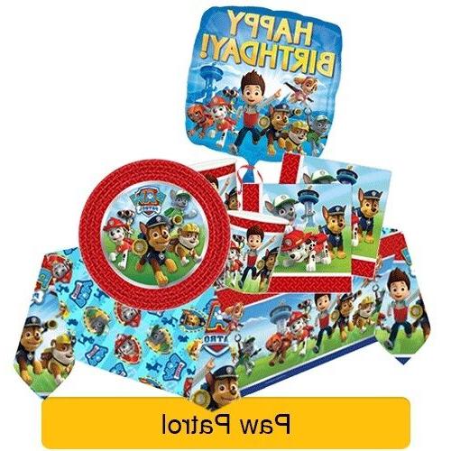 patte patrouille anniversaire fete gamme vaisselle banniere