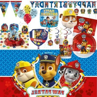 patte patrouille fete vaisselle decorations et ballons