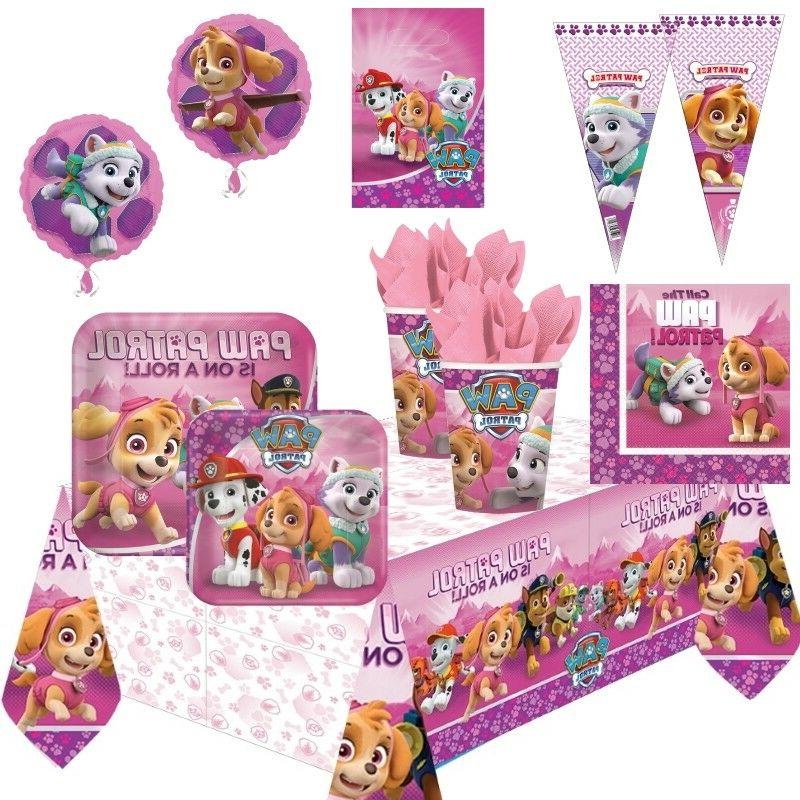 patte patrouille skye fete fournitures vaisselle ballons