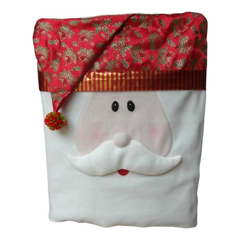 peluche pere noel chaise housse table decoration