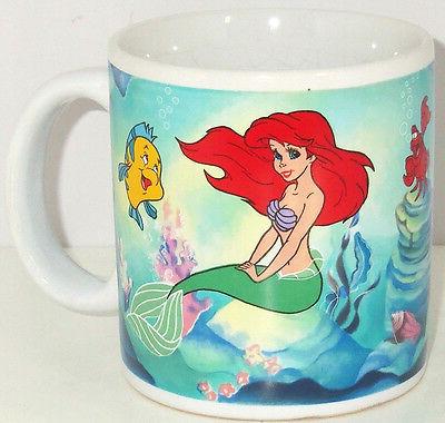 petite sirene ariel flounder sabastian cafe tasse