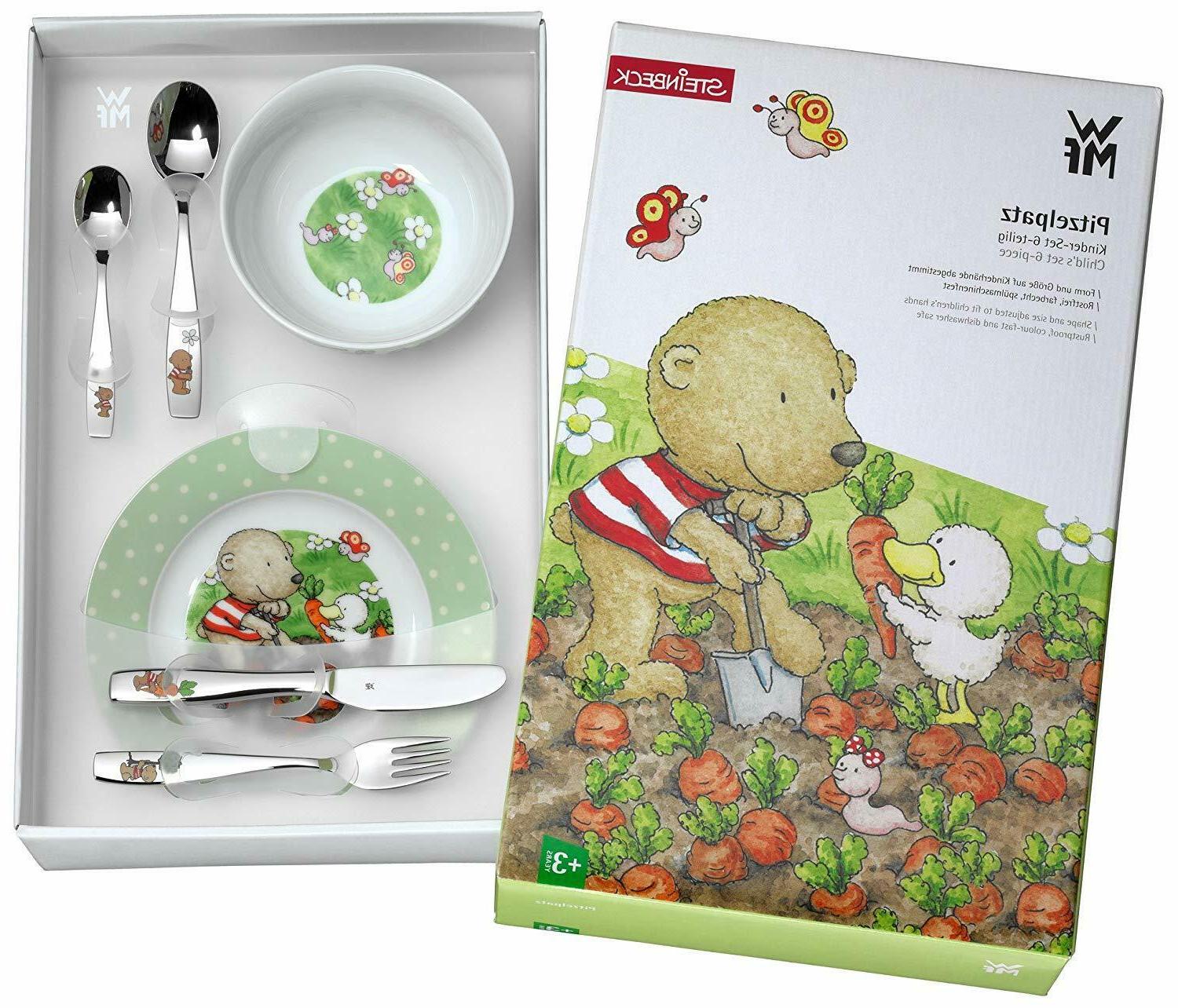 pitzelpatz vaisselle pour enfant fille 6 pieces