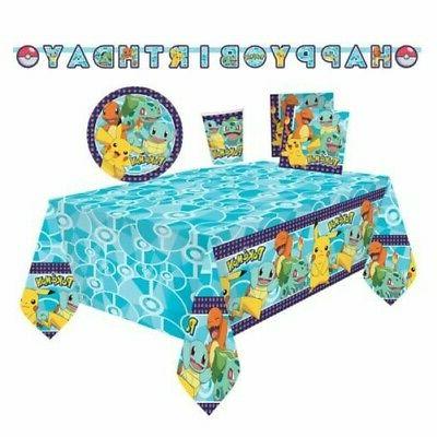 pokemon fete anniversaire vaisselle ensemble table pique