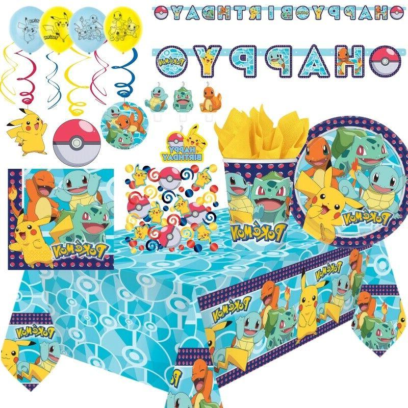 pokemon pikachu fete vaisselle decorations et ballons