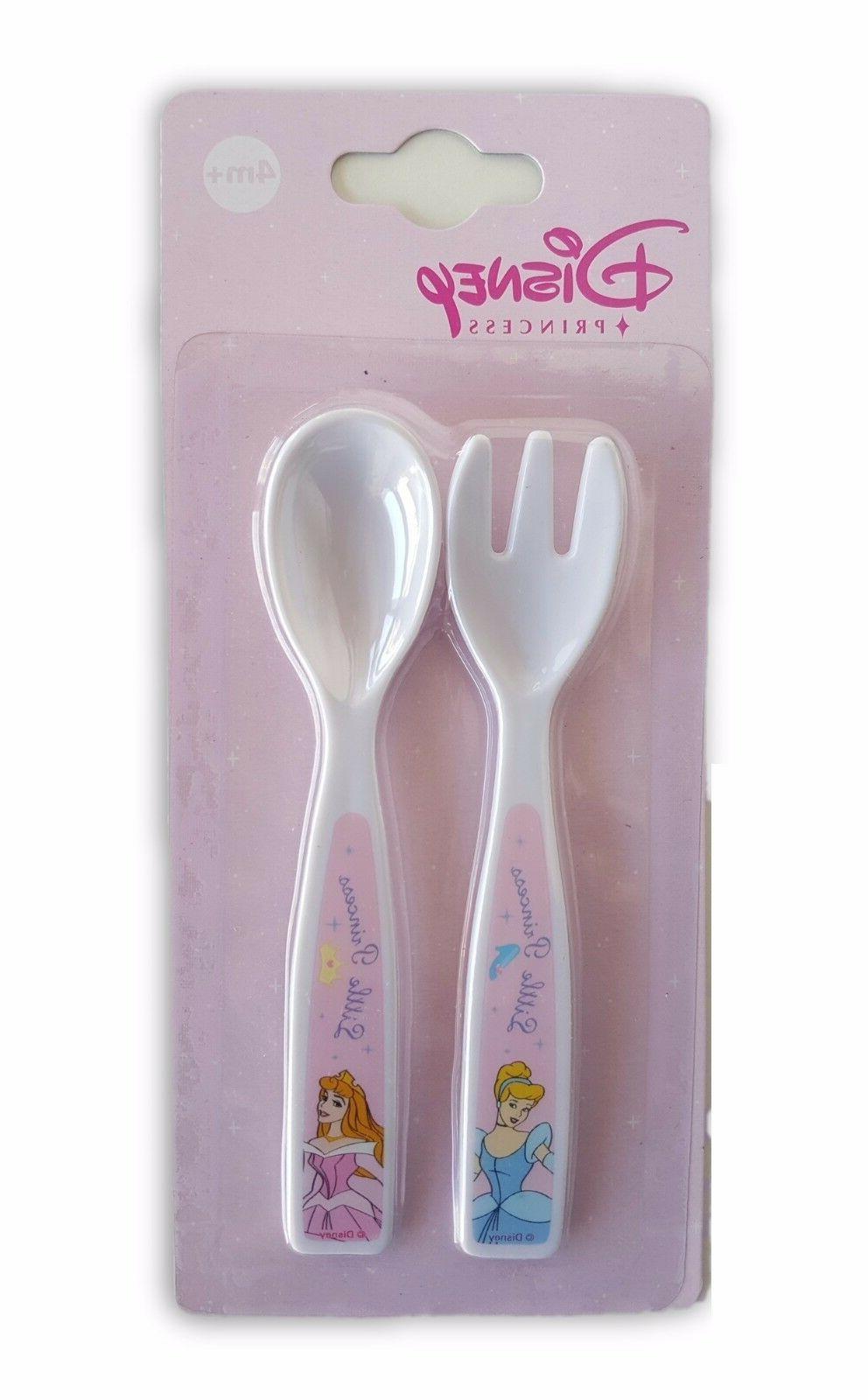 princesse disney bebe 2 piece plastique cutlery