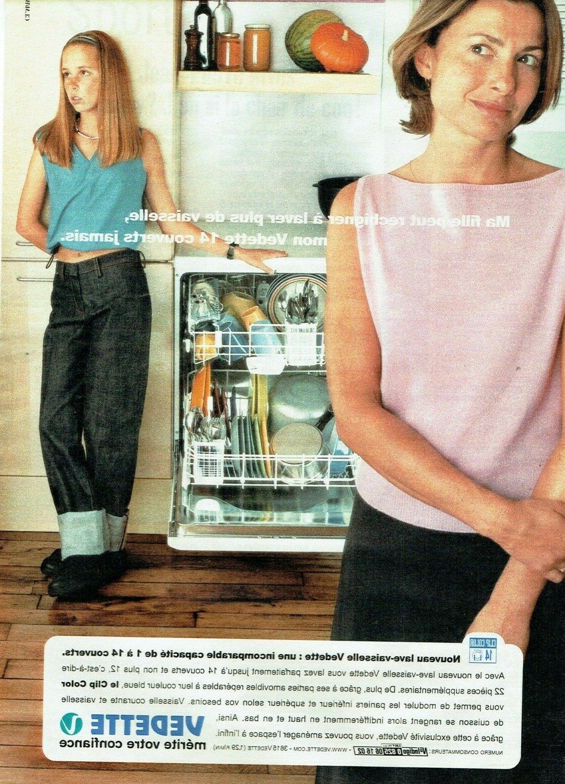 publicite advertising 099 1999 vedette lave vaisselle