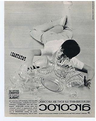 publicite advertising 104 1966 arcoroc vaisselle incassable