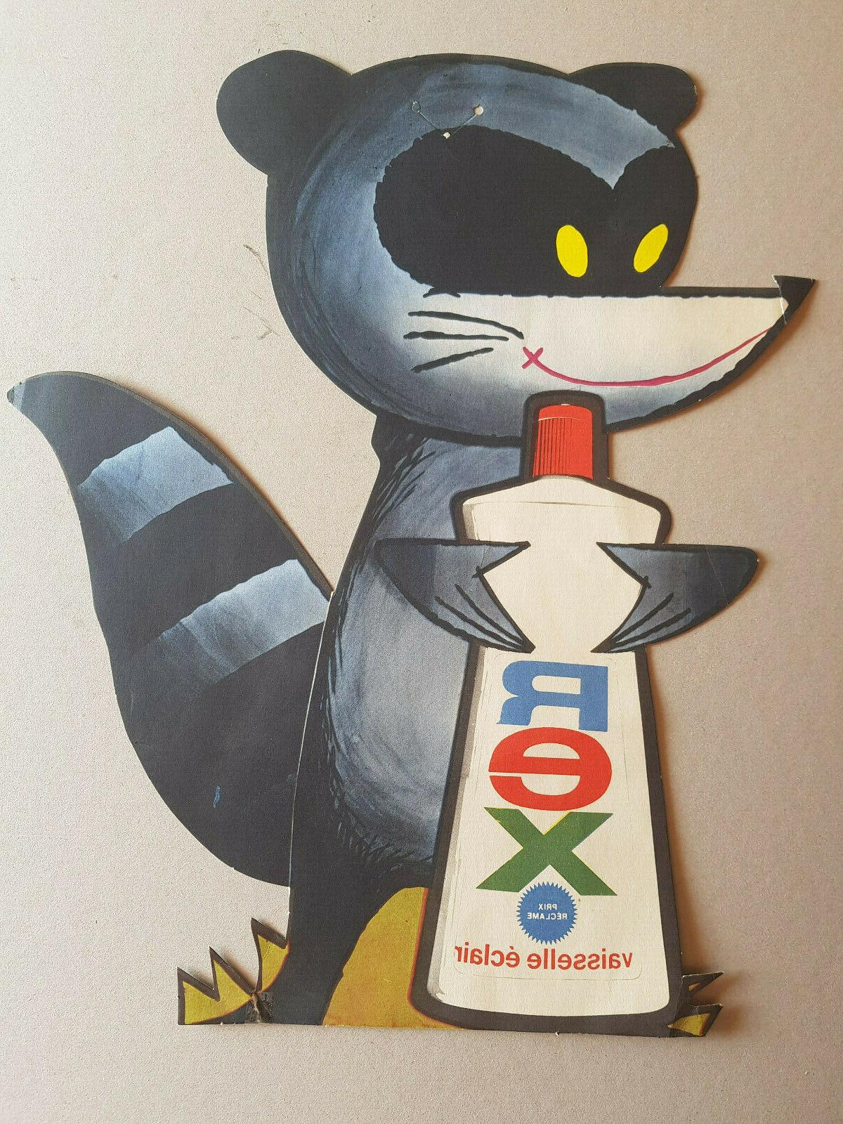 publicite ancienne en carton fin rex vaisselle