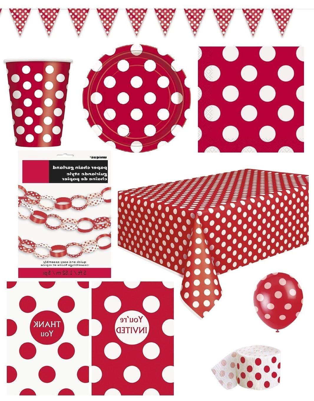 rouge rubis a pois fete gamme spots