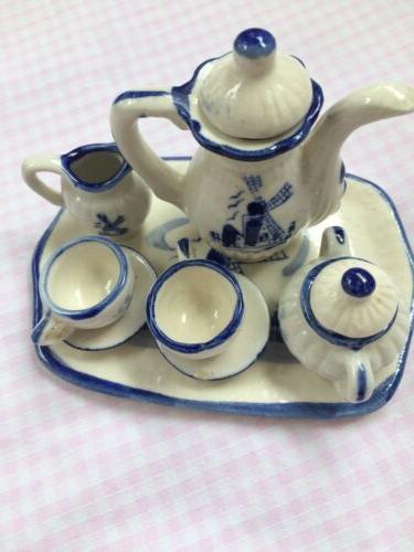 service a cafe miniature 8 pieces deco