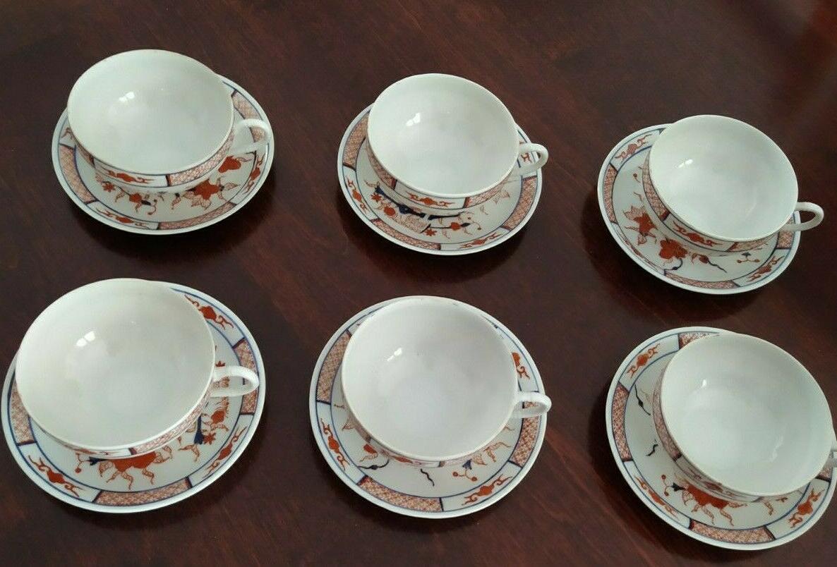 service de 6 tasses a the avec