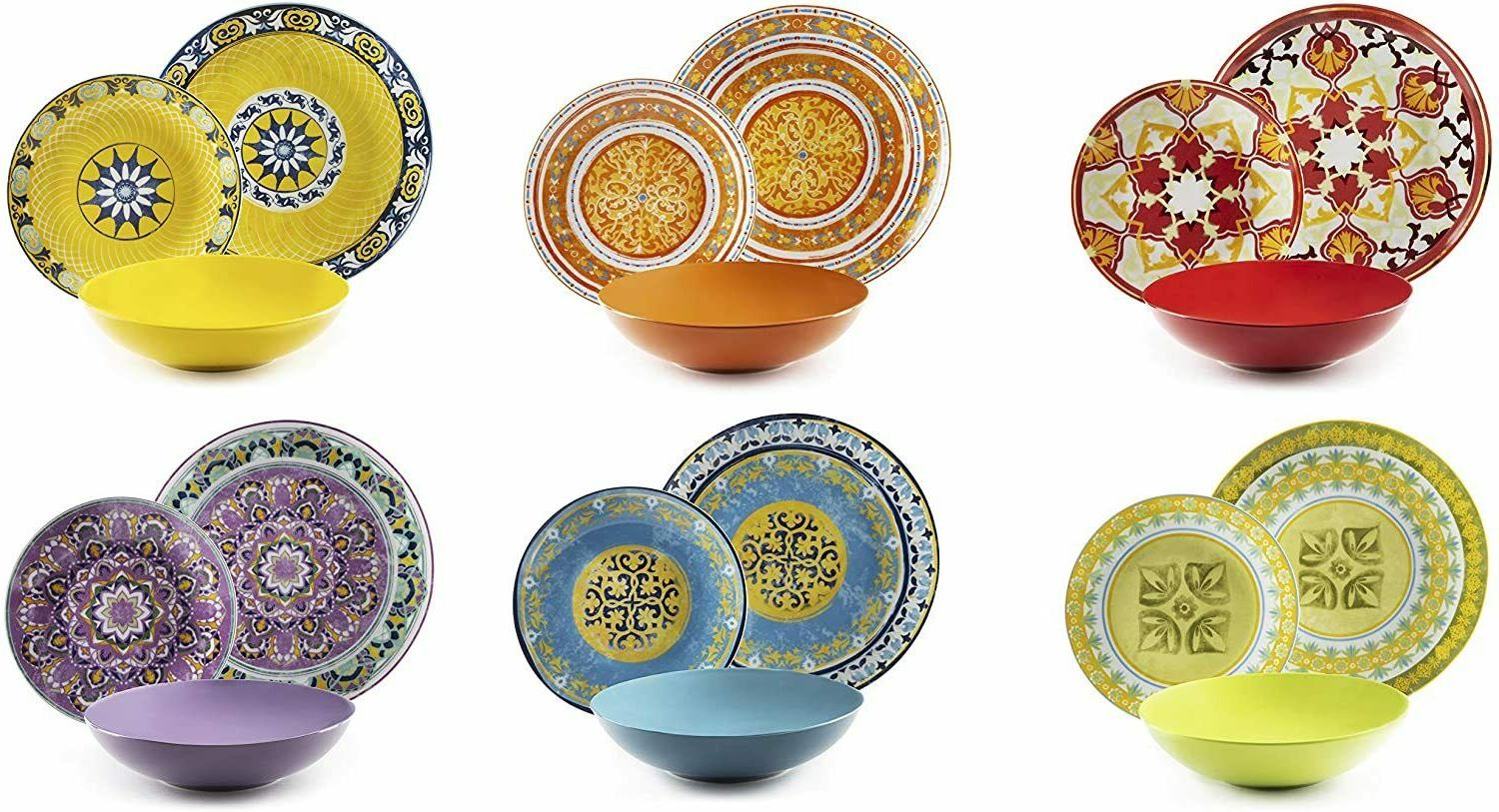 service de vaisselle etno chic 18 pieces